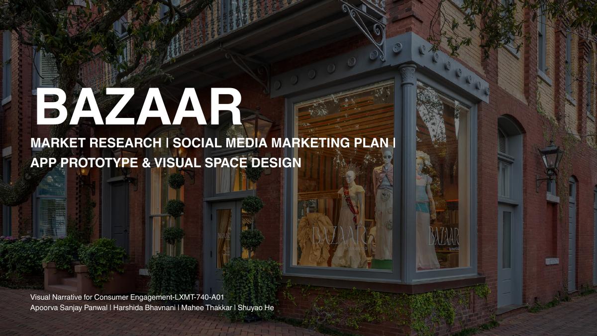 BAZAAR by ShopSCAD digital experience presentation cover
